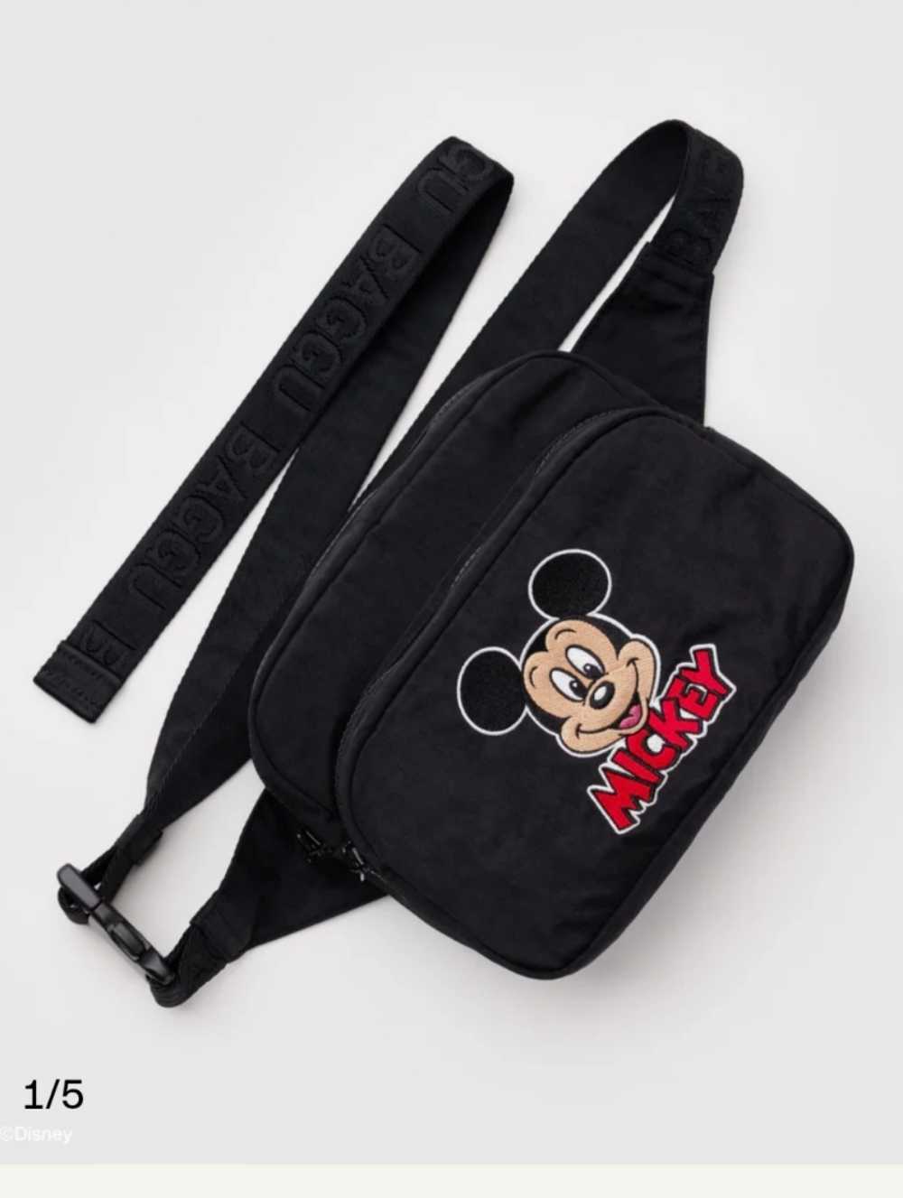 Baggu Mickey Embroidered Sling Bag / Hip Pack